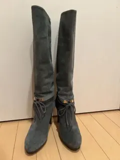 セルジオロッシ Sesgio rossi ロングブーツ スエード グレー 37