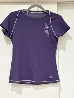MIZUNO ミズノ レディース トレーニングTシャツ パープルのサムネイル