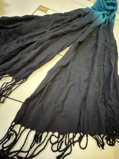 22Octoberストールロングスカーフマフラーネイビー