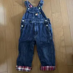 ミキハウス デニムオーバーオール 100