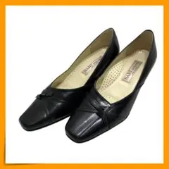 【美品】　ナートエクセクセレンス　(22.5) 　パンプス　スクエアトゥ　リボン