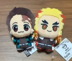 鬼滅の刃　ちびぐるみ　竈門炭治郎　煉獄杏寿郎　2点セット　ぬいぐるみ