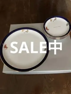 有田焼祥鳳　（papillon reveシリーズ）大皿一枚・小皿五枚