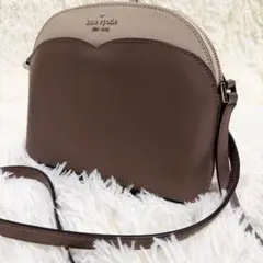 【美品】ケイトスペード ショルダーバッグ バイカラー レザー