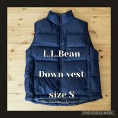 美品　L.L.Bean エルエルビーン　ダウンベスト　ネイビー　S