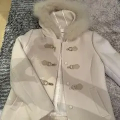MISCH MASCH ファー付きダッフルコート 薄ピンクのサムネイル