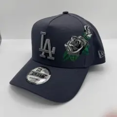 D14 NewEra ニューエラ　ロサンゼルスドジャース　グレー　ローズキャップ