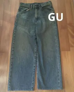 GU　バギージーンズ　28インチ　メンズ股下63