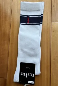 EAST BOY キッズ靴下 ホワイト 19-24cm