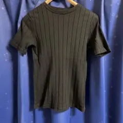LUCA LADY LUCK LUCA リブTシャツ ブラック 半袖