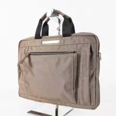 【極美品✨】ゴルチエ ビジネスバッグ ブリーフケース ナイロン ブラウン