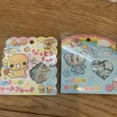 なっとうちゃん Angel Blue おはじきシールフレーク セット