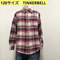 120サイズ　トップス　ブラウス　チェックシャツ　タータンチェック　厚手