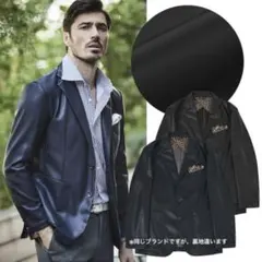 g-stage 羊革 ラムレザーテーラードジャケット グレー M 3B 2way g-stage 羊革 ラムレザーテーラードジャケット グレー M 3B 2way