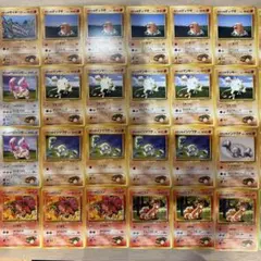 激レア旧裏 タケシ進化ラインセット（マークなし初版あり）状態良好