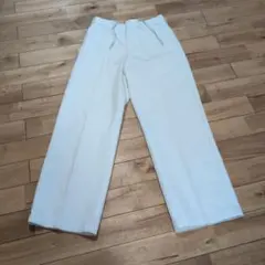 ツイルストレートワイドパンツ　GU