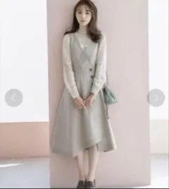 ウィルセレクション　デニムステッチジャンスカ　¥15,400
