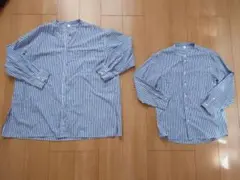 バンドカラーシャツGLOBAL WORKSmileSeedStore　親子お揃い