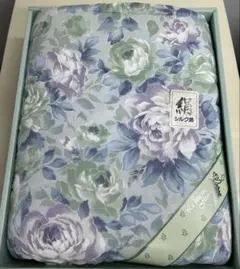 花柄シルク混紡掛け布団 150x210cm
