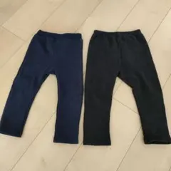 西松屋 裏起毛 長ズボン パンツ 2点セット 温か 暖か フリース生地