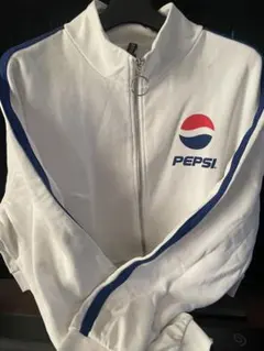 Ｈ&Ｍ　PEPSIロゴ　ジップアップジャケット ホワイトのサムネイル