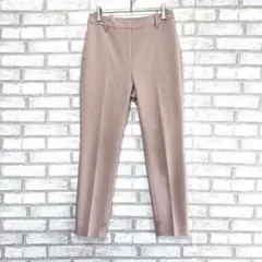 PLST プラスト　スラックス　ストレートパンツ　ベージュ　センタープレス　S