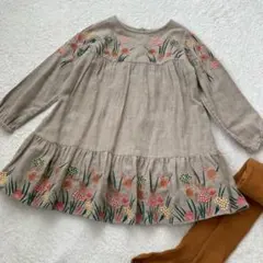 ザラキッズ　花柄刺繍ワンピース　ボンポワン　ファミリア　ミキハウス　べべ　好きに