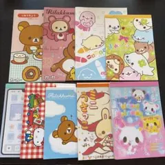 헤세이 레트로 리락쿠마 まめゴマ キティちゃん メモ帳 묶음 판매