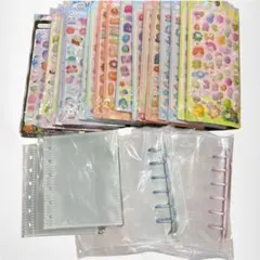 シール帳 バインダー A7 ぷくぷく リフィル シールバインダー はがせるシール