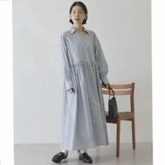 AMERICAN HOLIC ギャザーシャツワンピース