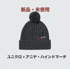 【新品・未使用】ユニクロ ヒートテックニットビーニー(ダークグレー)