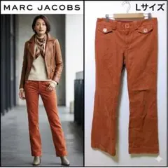 マークジェイコブス コーデュロイ フレアパンツ テラコッタ Lサイズ 美品