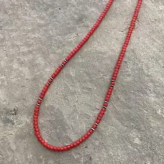 ナバホパール、ホワイトハーツ ネックレス 50cm - メルカリ