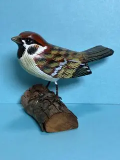 スズメ 雀 の置物、デコイのサムネイル