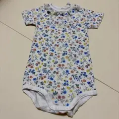 Petit Bateau 花柄ロンパース 67cm 6-12m