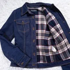 【サイズ40☆レディース】ドルチェ&ガッバーナ　デニムジャケット　チェック柄裏地