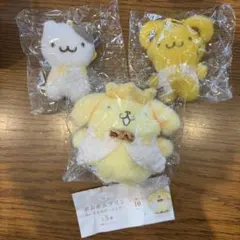 ポムポムプリン ぬいぐるみキーホルダー マフィン スコーン プリン 3種類