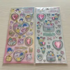 新品　サンリオ　キラキラジュエルシール　ウサハナ　キキララ　シナモン　マイメロ
