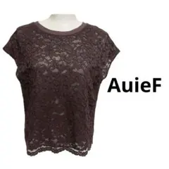 【美品】AuieF アウィーエフ レース トップス カットソー Ｔシャツ 半袖のサムネイル