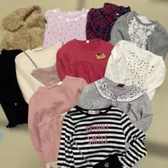 【女の子服】まとめ売り お洋服　長袖　トップス　11点セット110サイズ