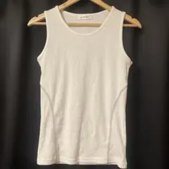 COSYHARU マッスルフィットサイドスティッチリブタンクトップ