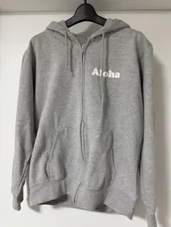 Aloha 88tees & co. ジップアップパーカー グレー