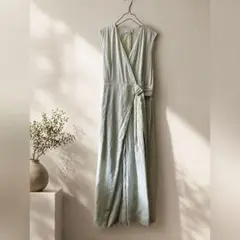 美品✨ヌキテパ ミントグリーン ダブルガーゼビッグシャツドレス 