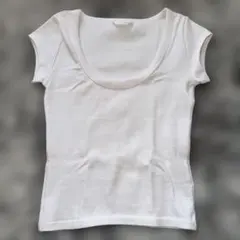 ZARA ラウンドネックTシャツ Mサイズ(9~11号) ホワイト