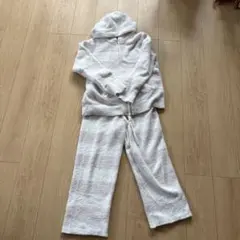 ジェラピケ　パジャマ　上下セット　セットアップ　ピンク　白