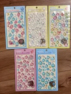 たまごっち ぷっくり しずく ステッカー 5点セット 立体シール