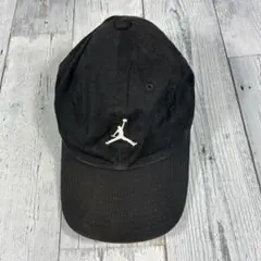 ジョーダン メンズ ブラック ロゴ キャップ Jumpman 黒 NIKE 帽子