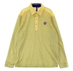 and per se アンパスィ　長袖ポロシャツ　メンズLL イエロー