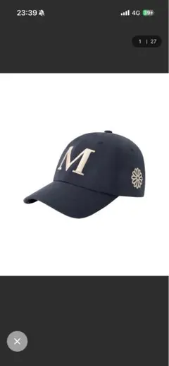 Mardi Mercredi キャップ　ネイビー