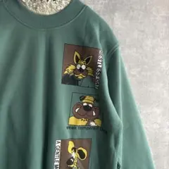 古着　ヴィンテージ 派手　総柄スウェット　希少　レトロ　ビンテージ　used